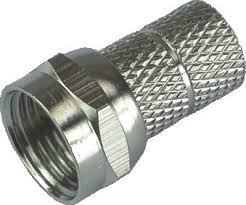 CONECTOR F ROSCA P/ CABO COAXIAL RG06 EMBALAGEM C/ 10 PÇS